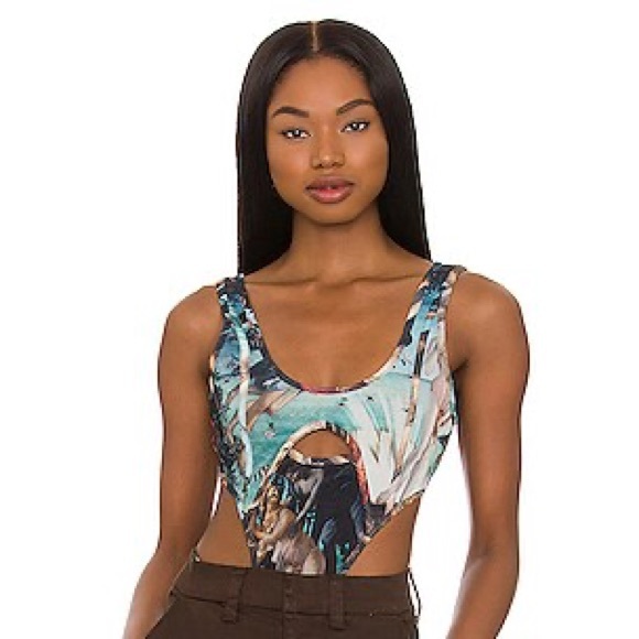 Genevieve Bodysuit in Multi Renaissance - Picture 4 of 9